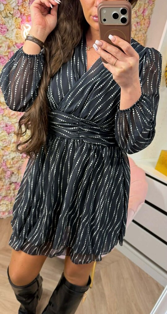 BRITT DOTS DRESS BLACK BRITT DOTS DRESS BLACK