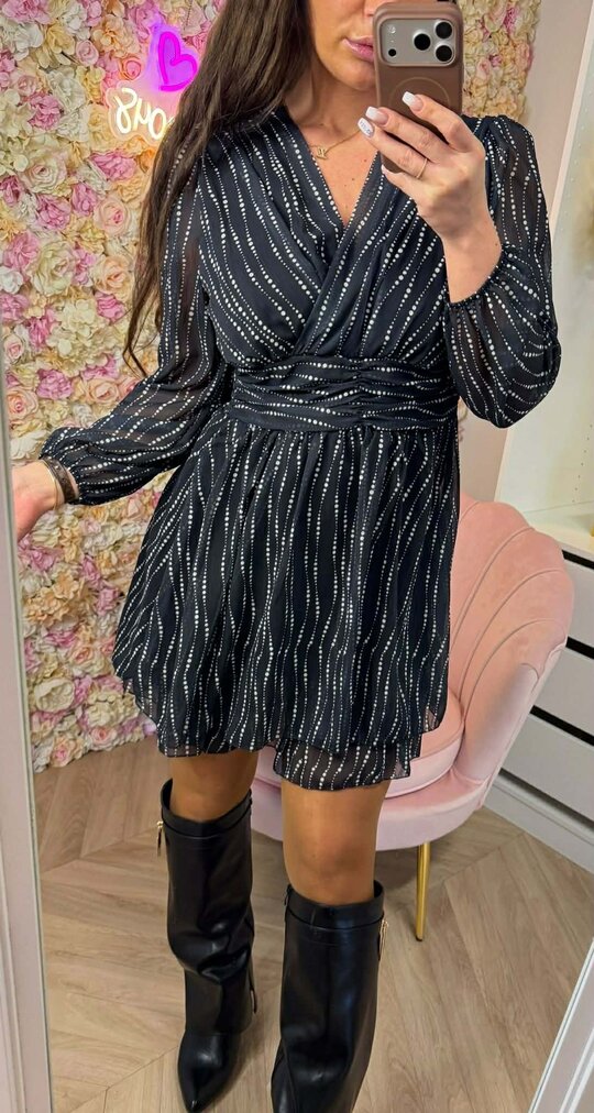 BRITT DOTS DRESS BLACK BRITT DOTS DRESS BLACK