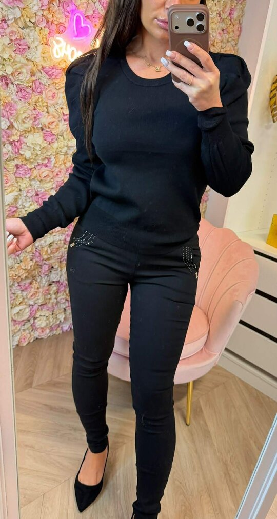 BASIC POF MOUW TOP 9506 BLACK