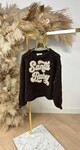 SANTA SEQUIN SWEAT TVP181 CHOCO