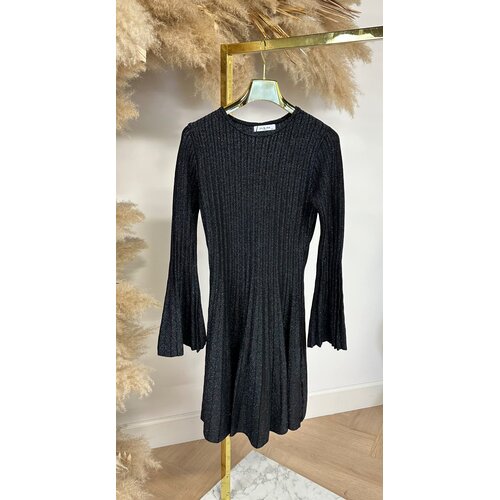 LUREX SHINE DRESS 95127 BLACK/SILVER