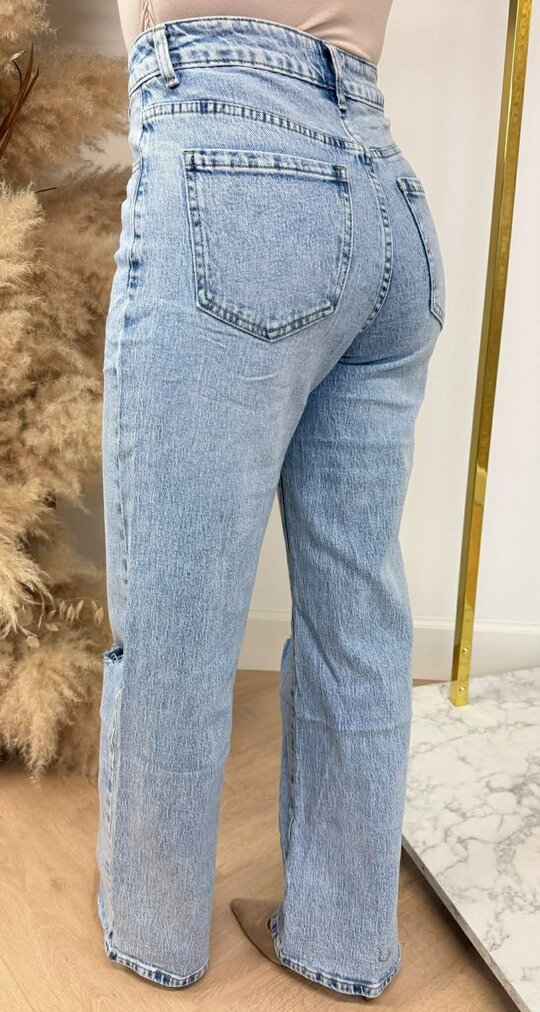 WIDE LEG JEANS WH0093 LIGHTBLUE
