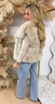 MUSTHAVE FAUX FUR GILET 1107 BEIGE MUSTHAVE FAUX FUR GILET 1107 BEIGE