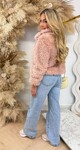SHEEP VEGAN FUR JACKET 8799 PINK