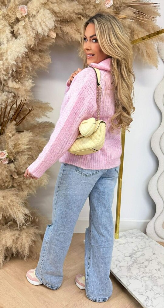 ZIPPER COMFY SWEAT 8501 PINK