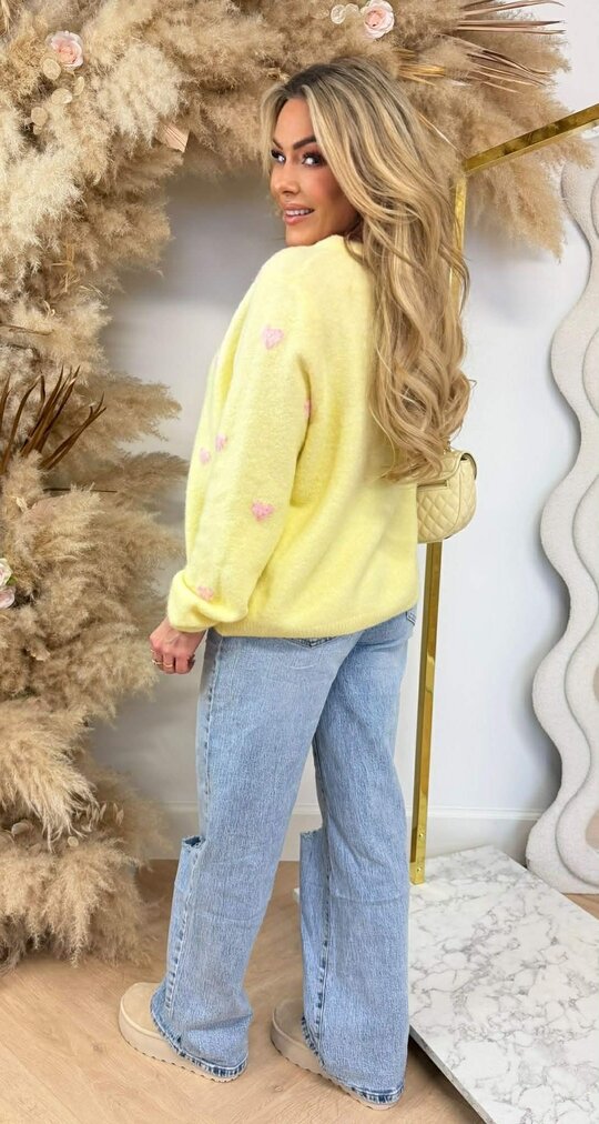 HARTJES SOFT SWEAT/VEST YELLOW HARTJES SOFT SWEAT/VEST YELLOW