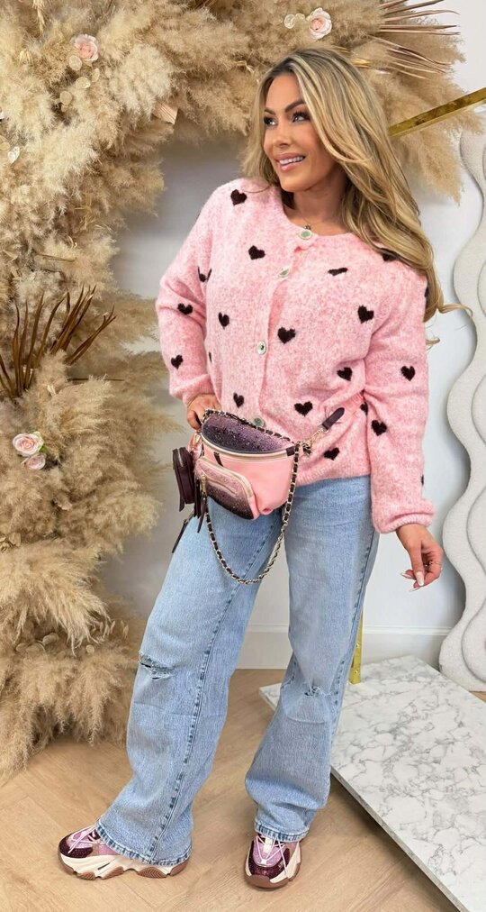 HARTJES SOFT SWEAT/VEST PINK