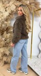 SHEEP VEGAN FUR JACKET 8799 TAUPE