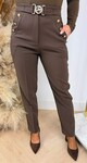 BUTTON BELT PANTALON 933 CHOCO