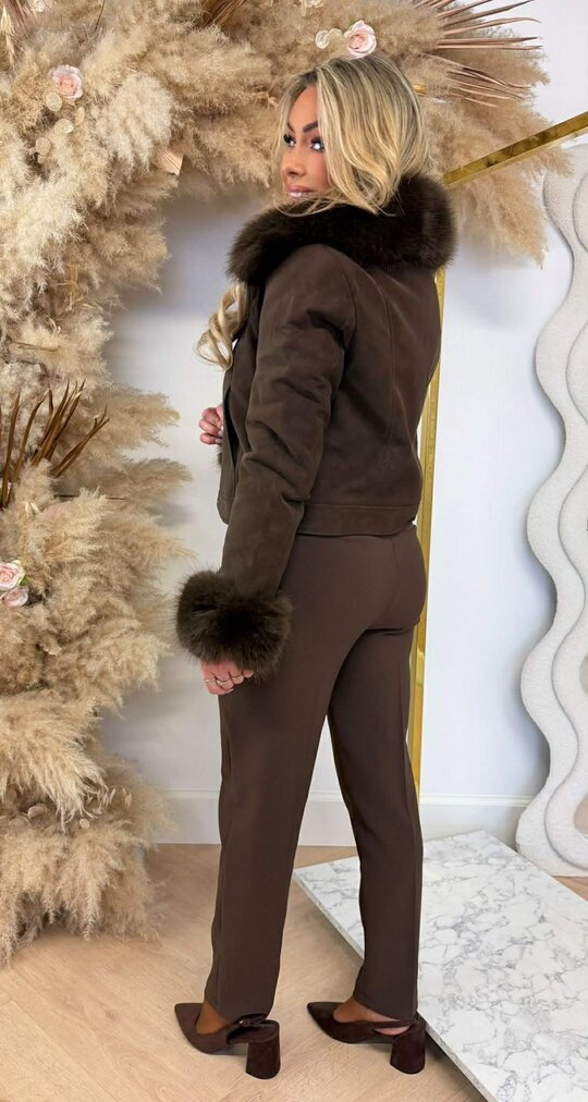 LUXY SUEDE JACKET 56102 CHOCO LUXY SUEDE JACKET 56102 CHOCO