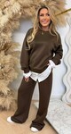 BLOUSE/SWEAT SET CHOCO