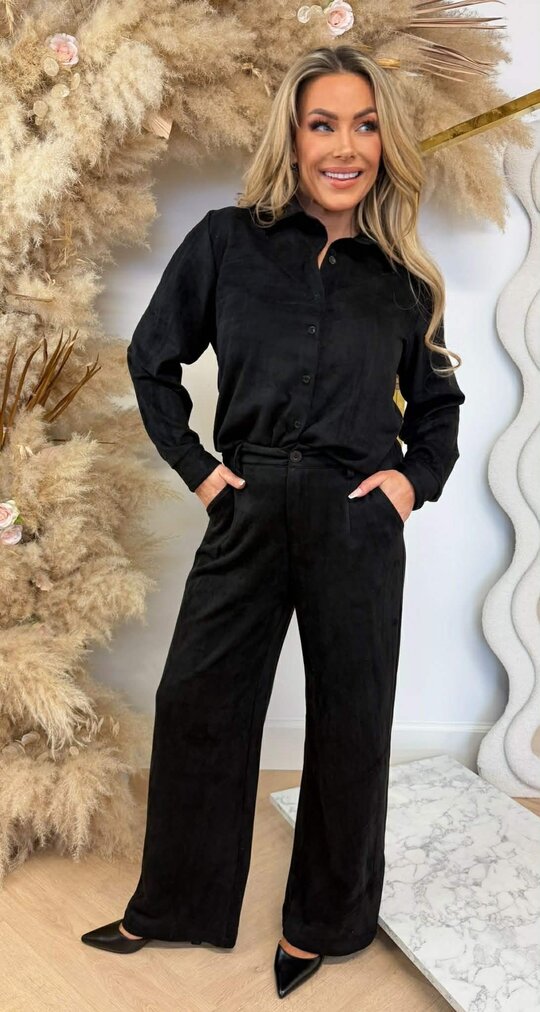 SUEDINE SET 2686 BLACK