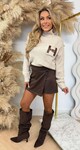 H INSPIRED SWEAT 1023 TAUPE H INSPIRED SWEAT 1023 TAUPE