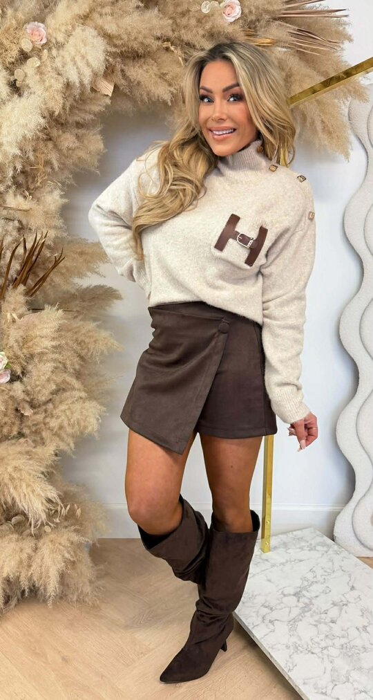 H INSPIRED SWEAT 1023 TAUPE H INSPIRED SWEAT 1023 TAUPE
