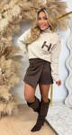 H INSPIRED SWEAT 1023 TAUPE H INSPIRED SWEAT 1023 TAUPE