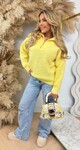 ZIPPER COMFY SWEAT 8501 YELLOW