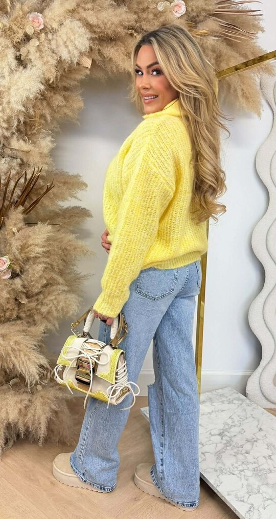ZIPPER COMFY SWEAT 8501 YELLOW