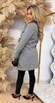 MILAN BUTTON VILT COAT GREY