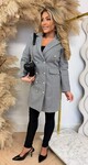 MILAN BUTTON VILT COAT GREY