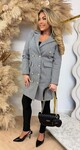 MILAN BUTTON VILT COAT GREY