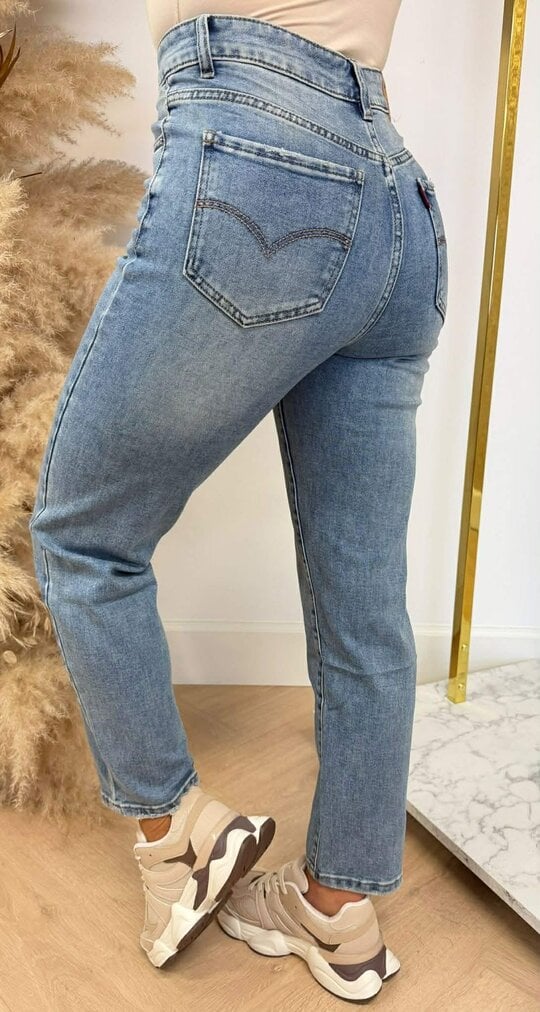 DAMAGDE MOM FIT JEANS 6993 DENIMBLUE