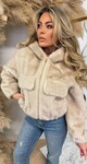 MUSTY FAKE FUR JACKET 1296 BEIGE MUSTY FAKE FUR JACKET 1296 BEIGE
