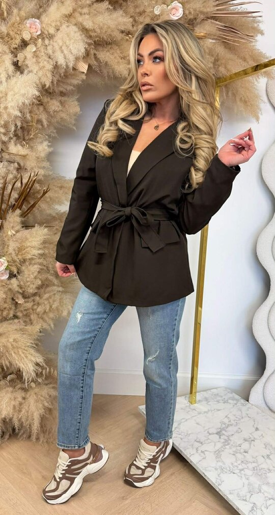 KIANA POCKET LUS BLAZER CHOCO KIANA POCKET LUS BLAZER CHOCO