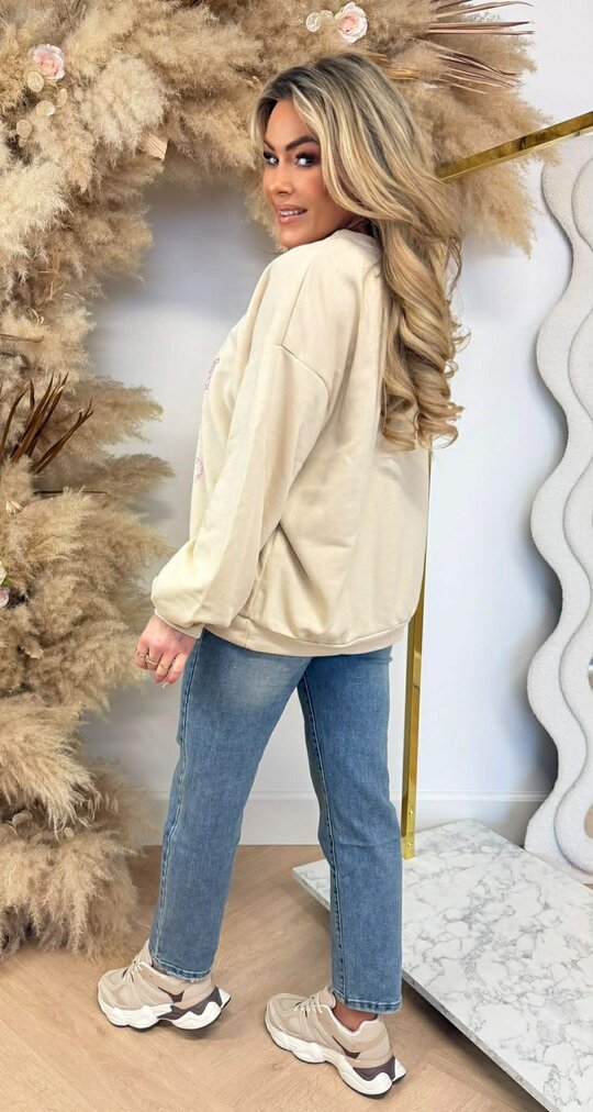 WILD AT HEART SWEAT 801754 BEIGE