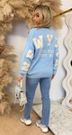 NEW YORK TEKST SWEAT AM1072 ICEBLUE