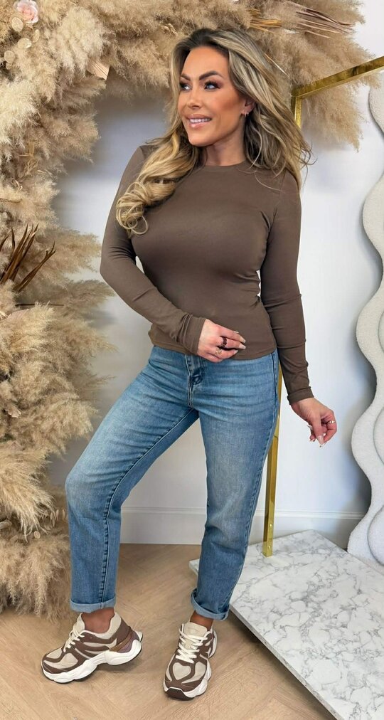 BY SWAN BASIC STRETCH SHIRT 9963 BROWN