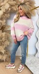 LO BIG STRIPE SWEAT PINK LO BIG STRIPE SWEAT PINK