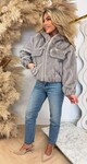 MUSTY FAKE FUR JACKET 1296 GREY