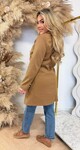 MILAN BUTTON VILT COAT CAMEL