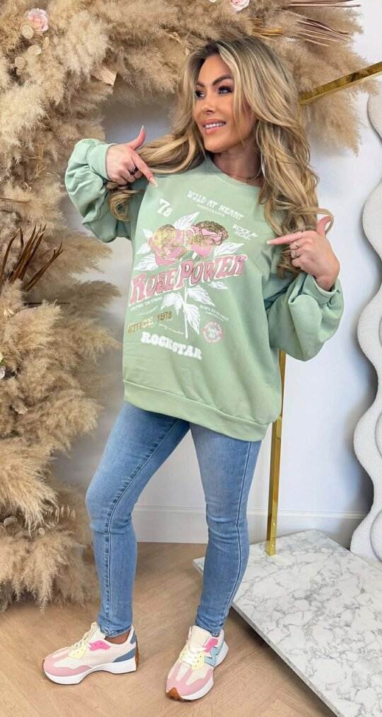WILD AT HEART SWEAT 801754 MINT