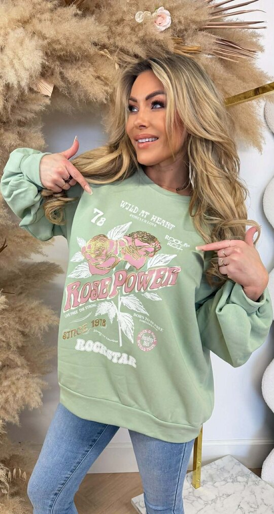 WILD AT HEART SWEAT 801754 MINT