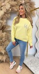 LA SMALL LEO SWEAT 3831388 YELLOW LA SMALL LEO SWEAT 3831388 YELLOW