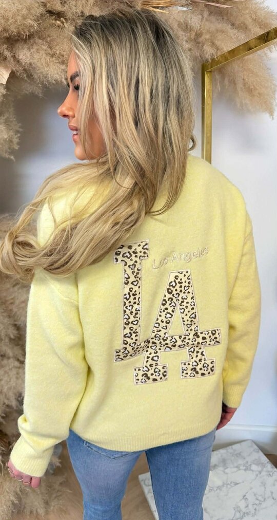 LA SMALL LEO SWEAT 3831388 YELLOW LA SMALL LEO SWEAT 3831388 YELLOW