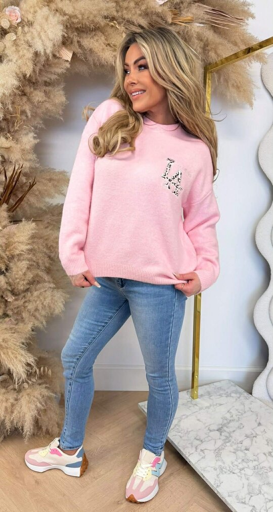 LA SMALL LEO SWEAT 3831388 PINK
