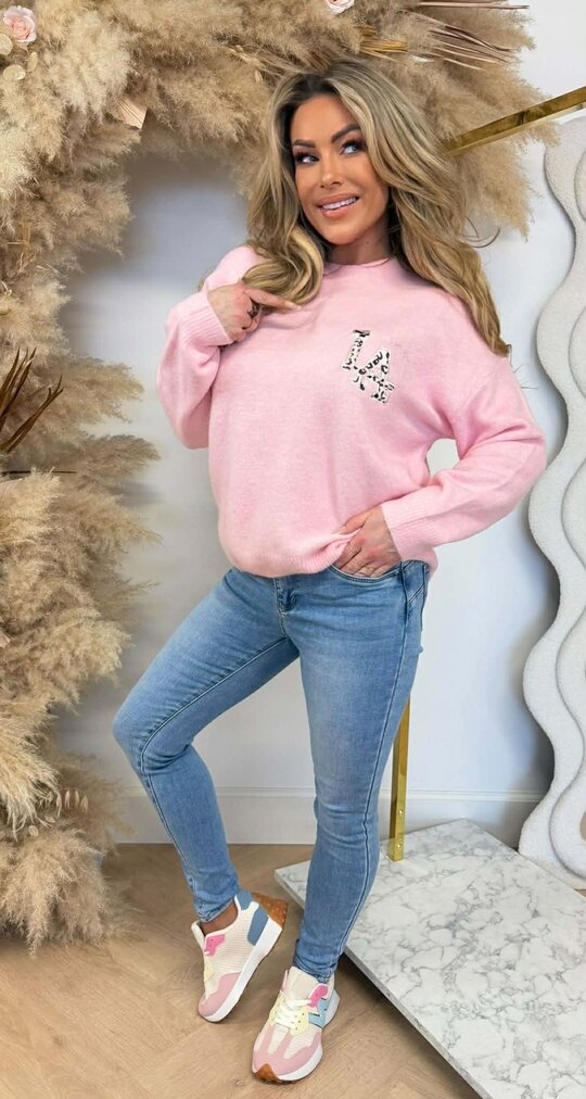 LA SMALL LEO SWEAT 3831388 PINK
