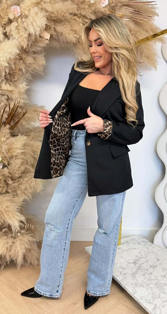 KIANA POCKET LUS BLAZER BLACK