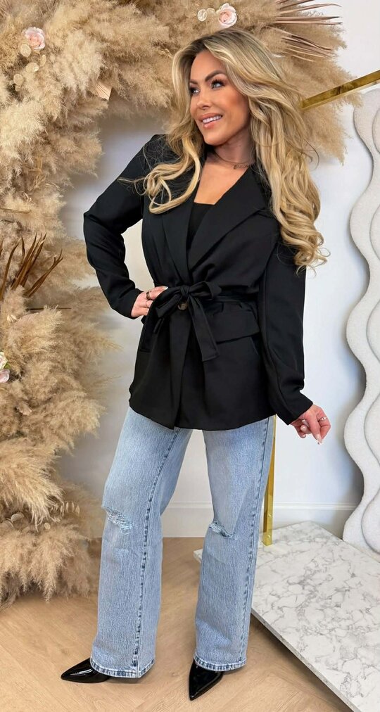 KIANA POCKET LUS BLAZER BLACK