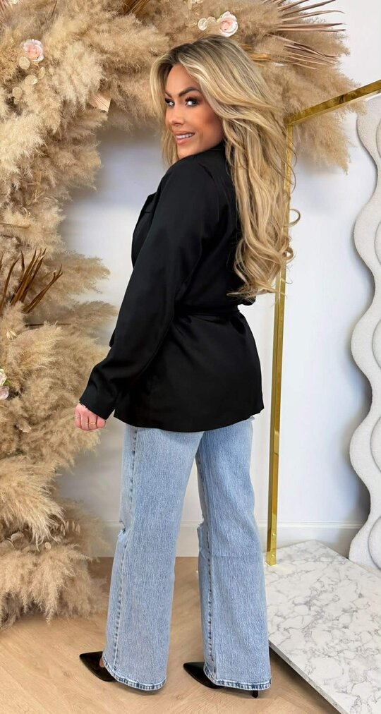 KIANA POCKET LUS BLAZER BLACK