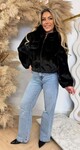 MUSTY FAKE FUR JACKET 1296 BLACK