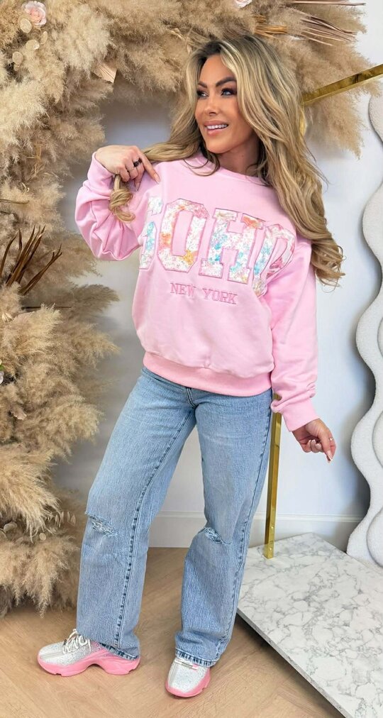 FLOWER SOHO SWEAT 8011509 PINK