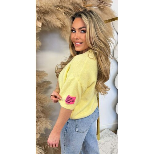 SHORT SLEEVE EMBLEEM SWEAT YELLOW