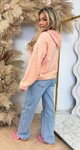 BROOKE BASIC SOFT HOODIE PEACH
