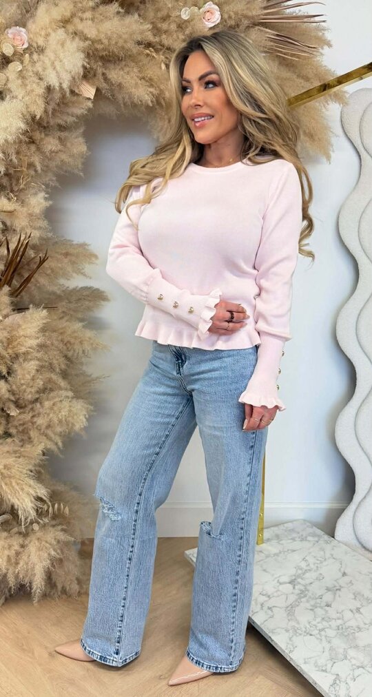 HARTJES RUFFLE TOP 9521 PINK