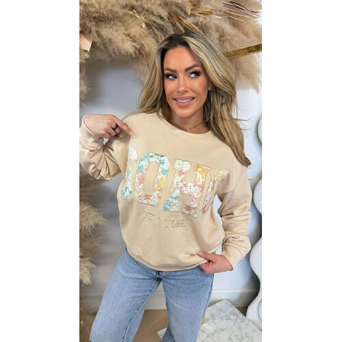 FLOWER SOHO SWEAT 8011509 BEIGE