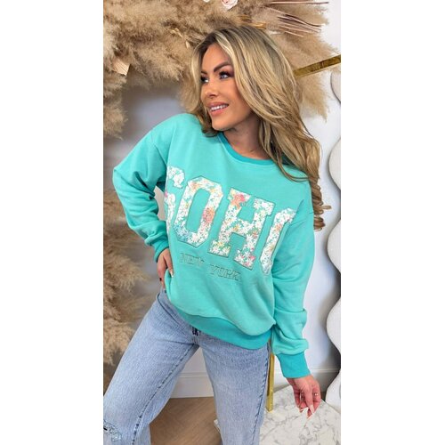 FLOWER SOHO SWEAT 8011509 AQUA