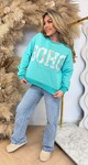 FLOWER SOHO SWEAT 8011509 AQUA